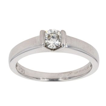 18ct White Gold 0.33ct Diamond Solitaire Ring