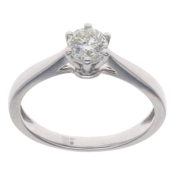 Platinum 0.50ct Brilliant Cut Diamond Solitaire Ring