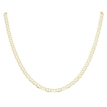 Gold Plated Silver Anchor Chain 18"