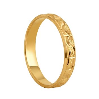 22ct Yellow Gold Ring With texture