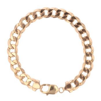 9ct Yellow Gold Curb Bracelet 8.5"