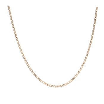 9ct Yellow Gold Curb Chain 18"