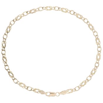 9ct Yellow Gold Fancy Celtic Bracelet 9.5"