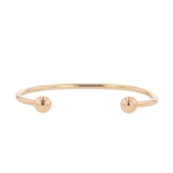 9ct Yellow Gold Plain Torque Bangle