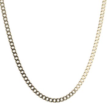 9ct Yellow Gold Curb Chain 22"