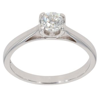 18ct White Gold 0.40ct Brilliant Cut Diamond Solitaire Ring
