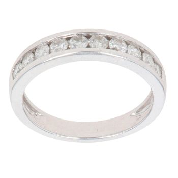 9ct White Gold 0.50ct Diamond Eternity Ring