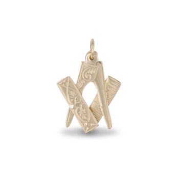 9ct Yellow Gold Masonic Pendant