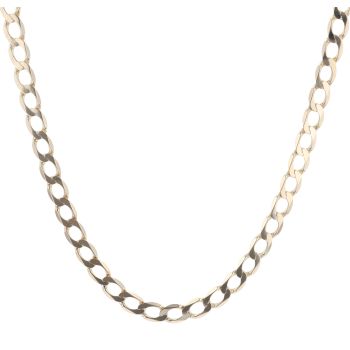 9ct Yellow Gold Curb Chain 22"
