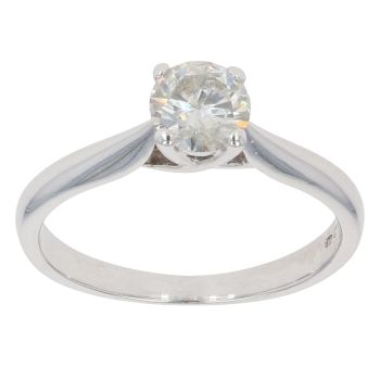 18ct White Gold 0.50ct Brilliant Cut Diamond Solitaire Ring