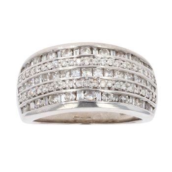 18ct White Gold 1.15ct Diamond Fancy Ring