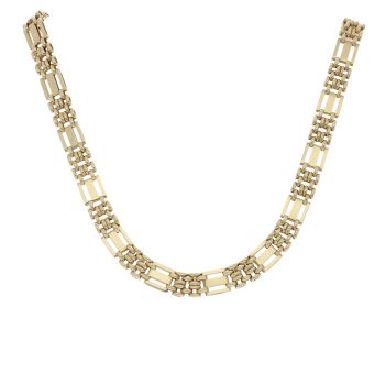9ct Yellow Gold Fancy Chain 16"