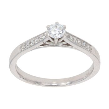 18ct White Gold 0.33ct Diamond Solitaire Ring