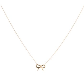 9ct Yellow Gold Bow Chain 16"
