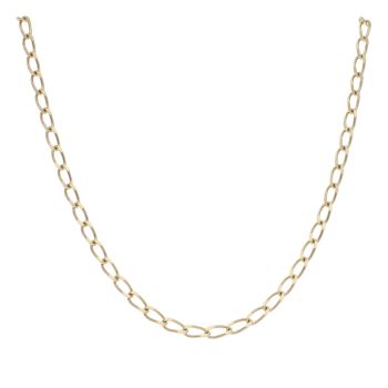 9ct Yellow Gold Curb Chain 22"