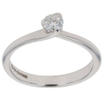 18ct White Gold 0.25ct Diamond Solitaire Ring