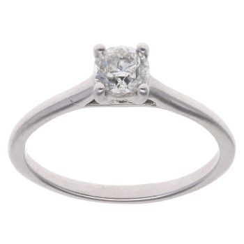 14ct White Gold 0.50ct Brilliant Cut Diamond Solitaire Ring