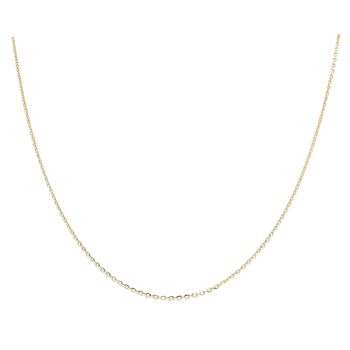 Gold Plated Silver Oval Brillantina Chain 18"