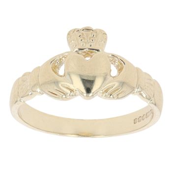 9ct Yellow Gold Claddagh Ring