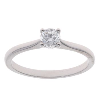 Platinum 0.44ct Diamond Solitaire Ring