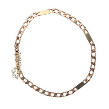 9ct Yellow Gold Fancy Bracelet 8"