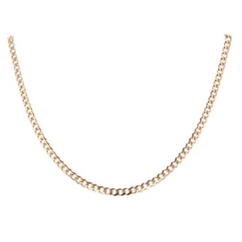 9ct Yellow Gold Curb Chain 16"