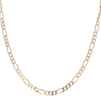 9ct Yellow Gold Figaro Chain 24"