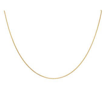 22ct Yellow Gold Box Chain 18"