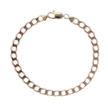 9ct Yellow Gold Curb Bracelet 9"