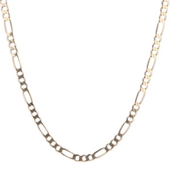 9ct Yellow Gold Figaro Chain 22"