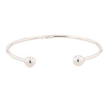 Silver Childs Torque Bangle by Icesia