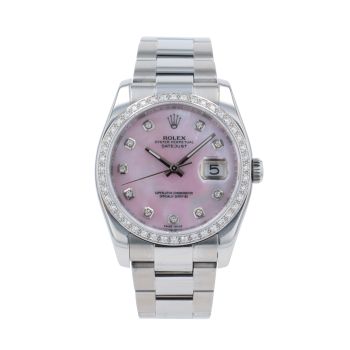 Rolex Custom Datejust Pre Owned Watch Ref 116200