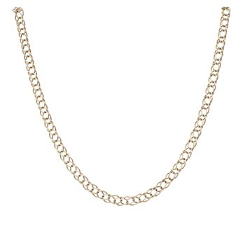 9ct Yellow Double Link Gold Curb Chain 20"