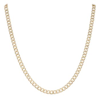 9ct Yellow Gold Curb Chain 20"