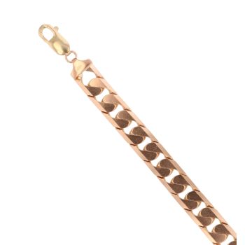 9ct Yellow Gold Curb Bracelet 8.5"