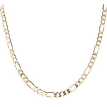 9ct Yellow Gold Figaro Chain 24"