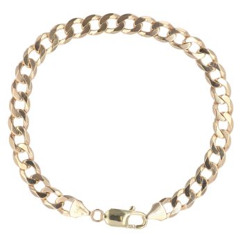 9ct Yellow Gold Curb Bracelet 8.5"