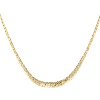 9ct Yellow Gold Fancy Graduating Chain 16"