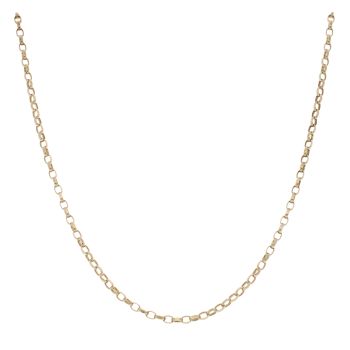 9ct Yellow Gold Belcher Chain 18"