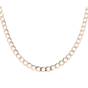 9ct Yellow Gold Curb Chain 16"