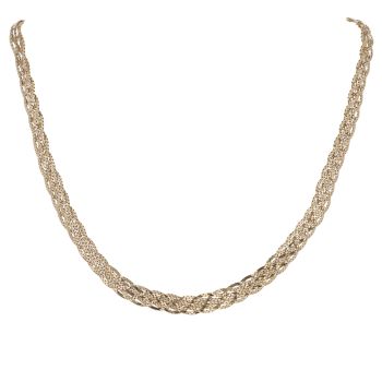 18ct Yellow Gold Six Strand Fancy Plait Chain 20"