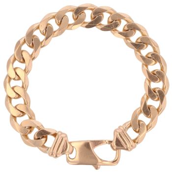 9ct Yellow Gold Curb Bracelet 8.5"