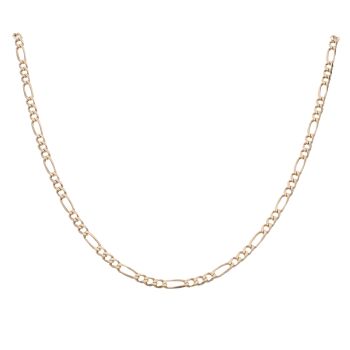 9ct Yellow Gold Figaro Chain 24"