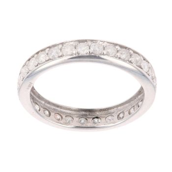 9ct White Gold 1.00ct Brilliant Cut Diamond Eternity Ring