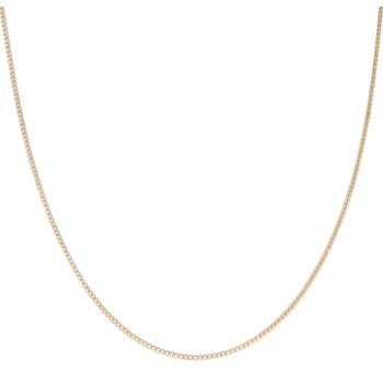 9ct Yellow Gold Foxtail Chain 18"