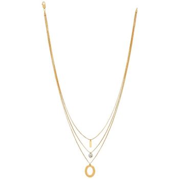 22ct Yellow Gold 3 layers chain necklace