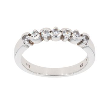 9ct White Gold Cubic Zirconia Eternity Ring