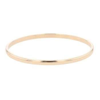 9ct Yellow Gold Plain Bangle