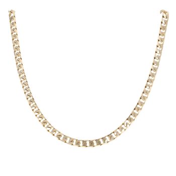 9ct Yellow Gold Curb Chain 20"