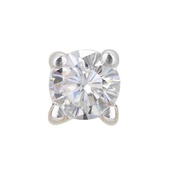 9ct Yellow Gold Round Diamond Solitaire Stud Earrings